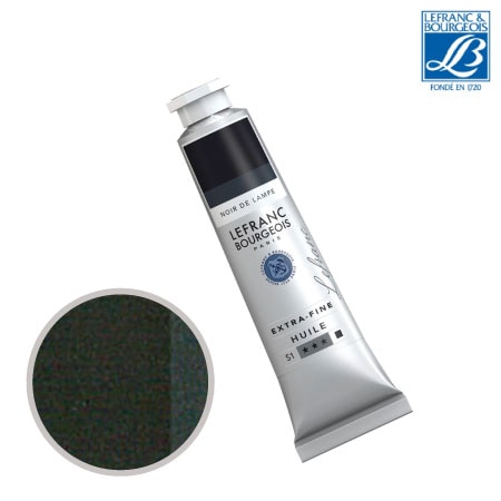 NO.266　油絵具9号チューブ　ランプブラック　40ml　★★★　不透明