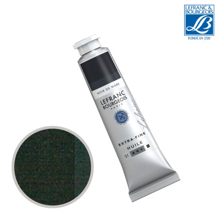 NO.271　油絵具9号チューブ　マースブラック　40ml　★★★　不透明