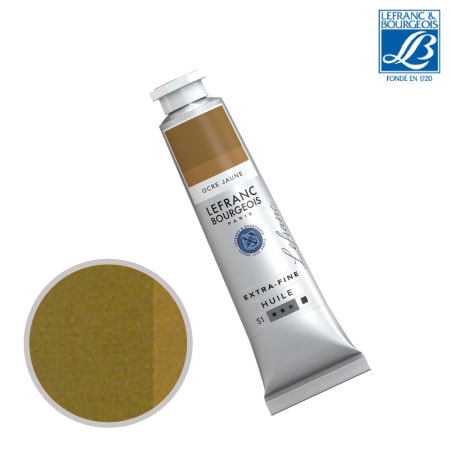 NO.302　油絵具9号チューブ　イエローオーカー　40ml　★★★　不透明