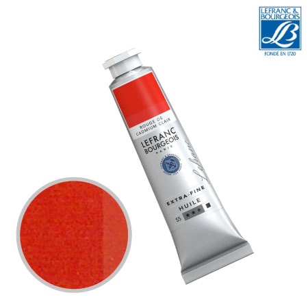 NO.361　油絵具9号チューブ　カドミウムレッドライト　40ml　★★★　不透明