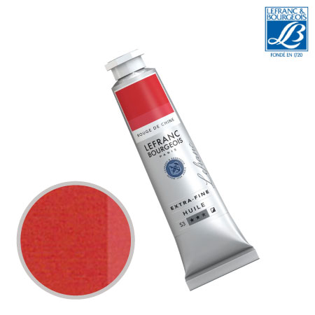 NO.368　油絵具9号チューブ　チャイニーズレッド　40ml　★★★　半不透明