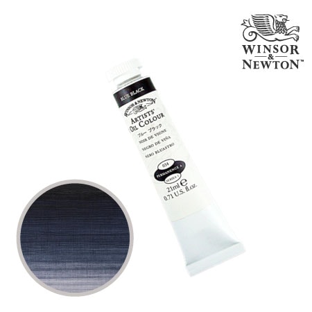034-1　アーチスト油絵具 　ブルーブラック　21ml　★★★★　半不透明