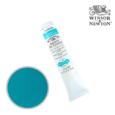 191-4　アーチスト油絵具 　コバルトターコイズライト　21ml　★★★★　不透明