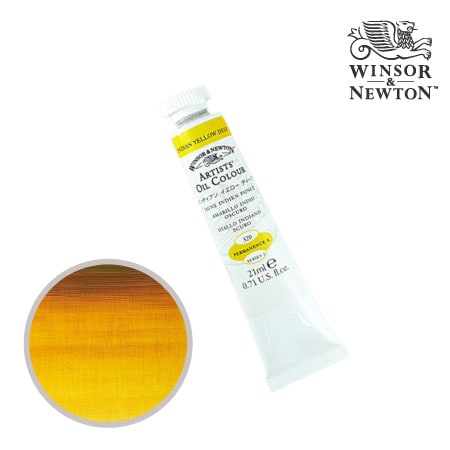 320-2　アーチスト油絵具 　インディアンイエロディープ　21ml　★★★　透明