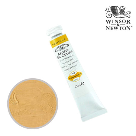 422-1　アーチスト油絵具 　ネープルスイエロー　21ml　★★★　不透明