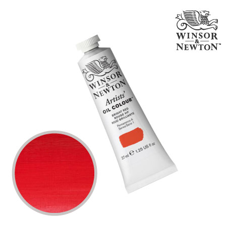 042-1　アーチスト油絵具 　ブライトレッド　37ml　★★★　透明