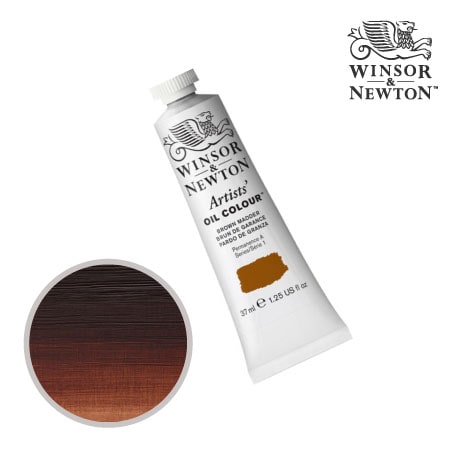 056-1　アーチスト油絵具 　ブラウンマダー　37ml　★★★　透明