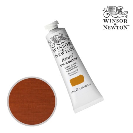 059-1　アーチスト油絵具 　ブラウンオーカー　37ml　★★★★　半透明