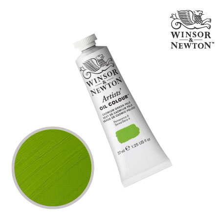 084-4　アーチスト油絵具 　カドミウムグリーンペール　37ml　★★★　不透明