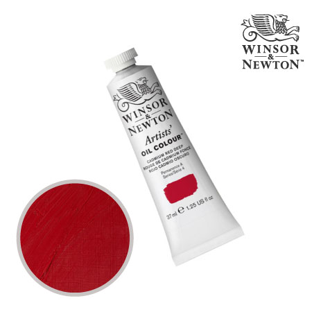 097-4　アーチスト油絵具 　カドミウムレッドディープ　37ml　★★★　不透明