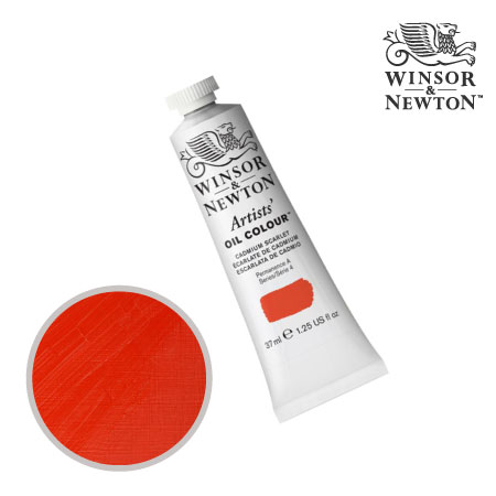 106-4　アーチスト油絵具 　カドミウムスカーレット　37ml　★★★　不透明