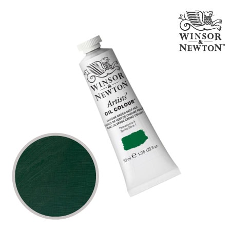 147-1　アーチスト油絵具 　クロムグリンディープヒュー　37ml　★★★　不透明
