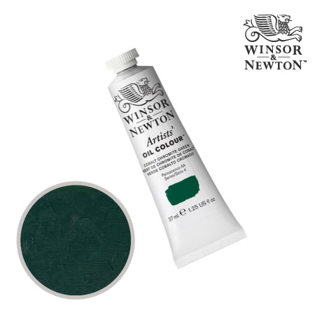 183-4　アーチスト油絵具 　コバルトクロマイトグリーン　37ml　★★★　不透明