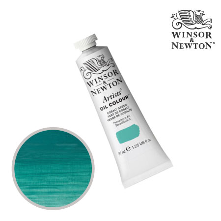 184-5　アーチスト油絵具 　コバルトグリーン　37ml　★★★★　半不透明