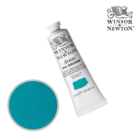 191-4　アーチスト油絵具 　コバルトターコイズライト　37ml　★★★★　不透明