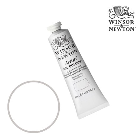 242-1　アーチスト油絵具 　フレークホワイトヒュー　37ml　★★★★　不透明