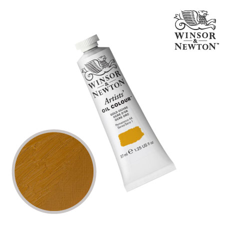 285-1　アーチスト油絵具 　ゴールドオーカー　37ml　★★★★　不透明