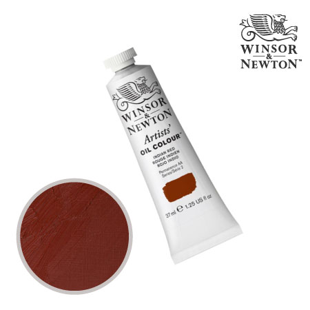 317-2　アーチスト油絵具 　インディアンレッド　37ml　★★★★　不透明