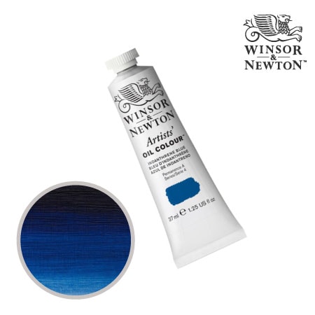 321-4　アーチスト油絵具 　インダンスレーンブルー　37ml　★★★　透明