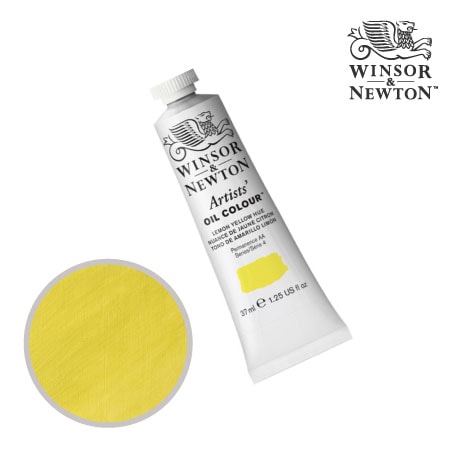 347-4　アーチスト油絵具 　レモンイエローヒュー　37ml　★★★★　不透明