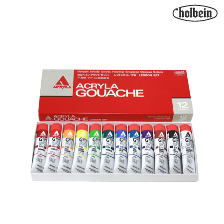 ガッシュ レッスンセット 6号|アクリル絵具セット|アクリル絵具