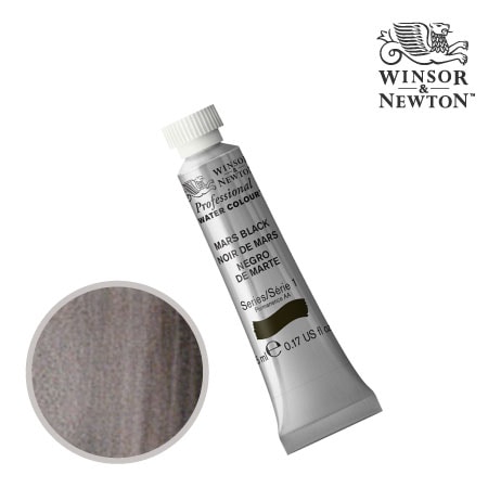 PWC 386　プロフェッショナル水彩絵具　マースブラック　5ml　　