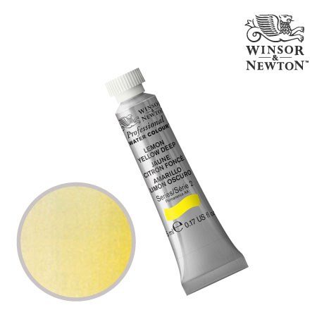 PWC 348　プロフェッショナル水彩絵具　レモンイエローディープ　5ml　　