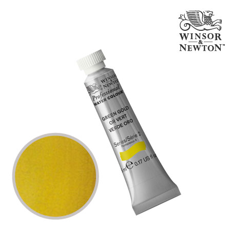 PWC 294　プロフェッショナル水彩絵具　グリーンゴールド　5ml　　