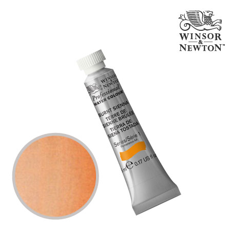 PWC 074　プロフェッショナル水彩絵具　バーントシェンナ　5ml　　