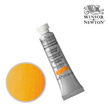 PWC 089　プロフェッショナル水彩絵具　カドミウムオレンジ　5ml　　