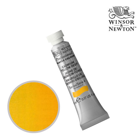 PWC 111　プロフェッショナル水彩絵具　カドミウムイエローディープ　5ml　　