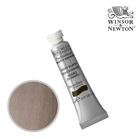 PWC 331　プロフェッショナル水彩絵具　アイボリーブラック　5ml　　