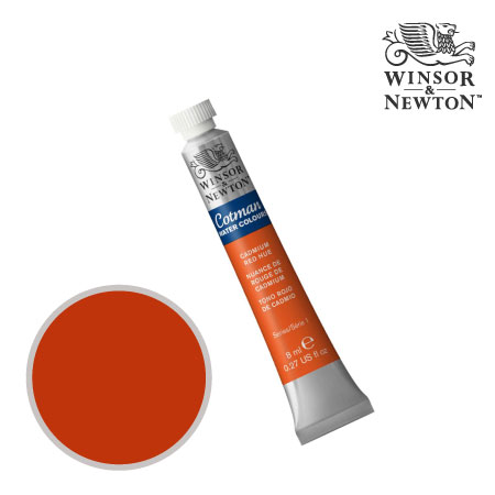 CWC 095　コットマン水彩絵具　カドミウムレッドヒュー　8ml　　