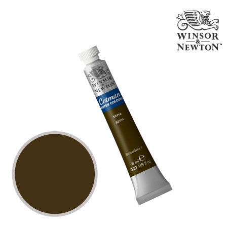 CWC 609　コットマン水彩絵具　セピア　8ml　　