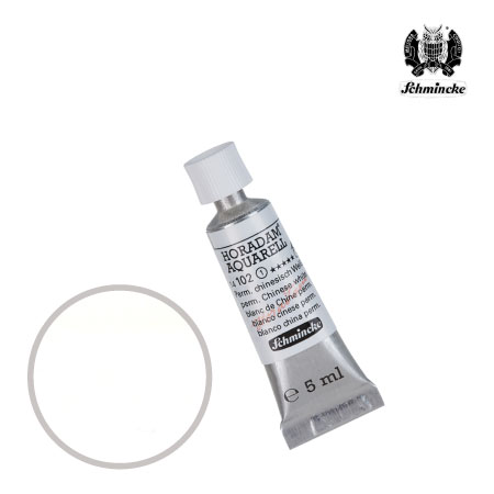 TU102-S1　ホラダム水彩絵具　パーマネントチャイニーズホワイト　5ml　　