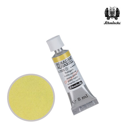 TU205-S3　ホラダム水彩絵具　ルチルイエロー　5ml　　