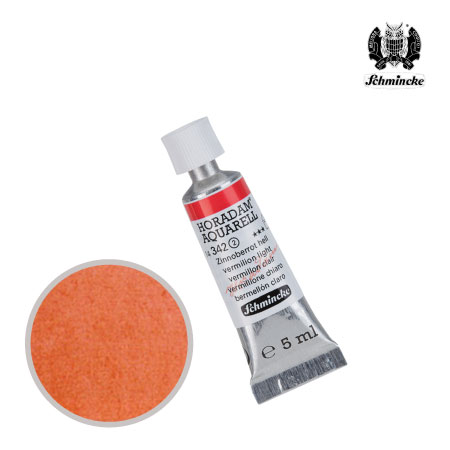 TU342-S2　ホラダム水彩絵具　バーミリオンライト　5ml　　