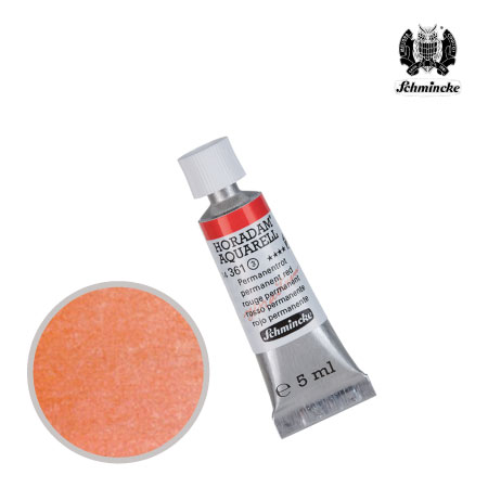 TU361-S3　ホラダム水彩絵具　パーマネントレッド　5ml　　