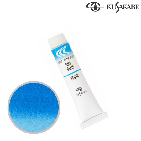 NW6-040　専門家用水彩絵具6号　スカイブルー　6号チューブ　　