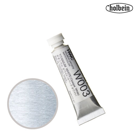 HWC-W003　透明水彩　チタニウムホワイトオペーク　5ml　　