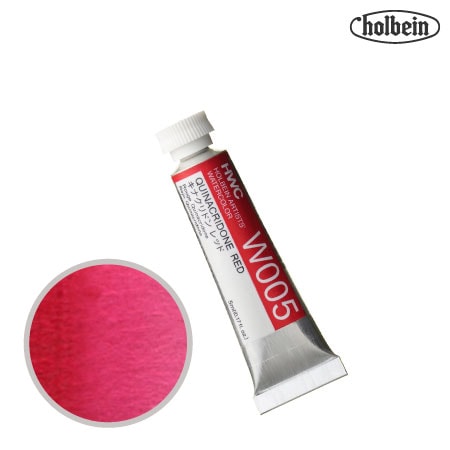 HWC-W005　透明水彩　キナクリドンレッド　5ml　　