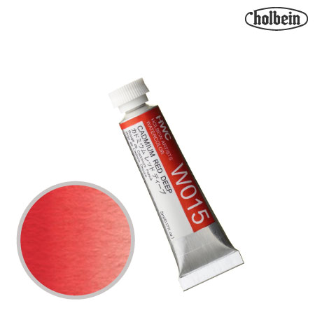HWC-W015　透明水彩　カドミウムレッドディープ　5ml　　