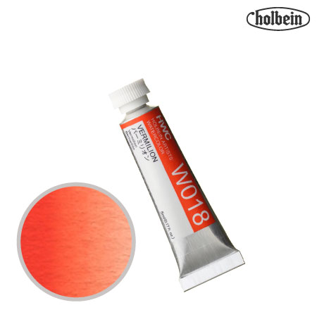 HWC-W018　透明水彩　バーミリオン　5ml　　