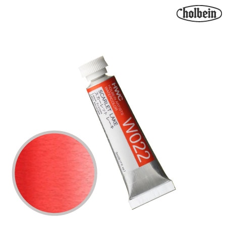 HWC-W022　透明水彩　スカーレットレーキ　5ml　　