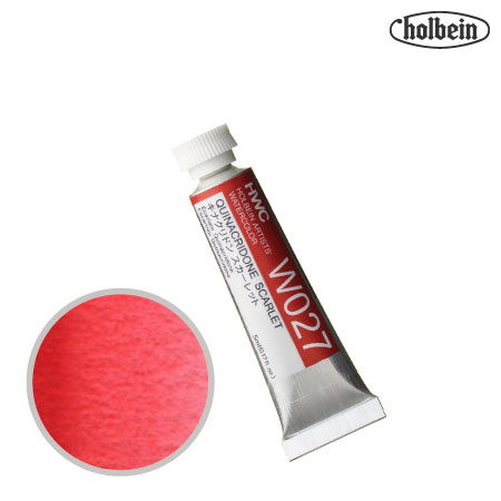 HWC-W027　透明水彩　キナクリドンスカーレット　5ml　　