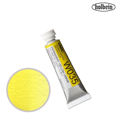 HWC-W035　透明水彩　パーマネントイエローレモン　5ml　　