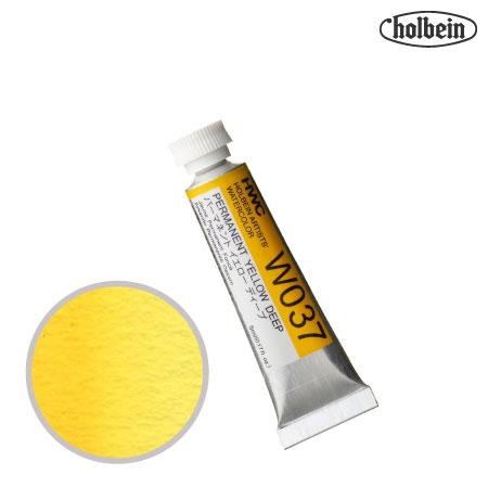 HWC-W037　透明水彩　パーマネントイエローディープ　5ml　　