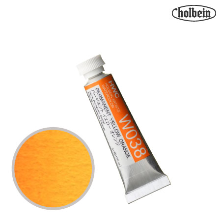 HWC-W038　透明水彩　パーマネントイエローオレンジ　5ml　　