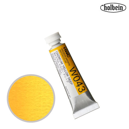 HWC-W043　透明水彩　カドミウムイエローディープ　5ml　　