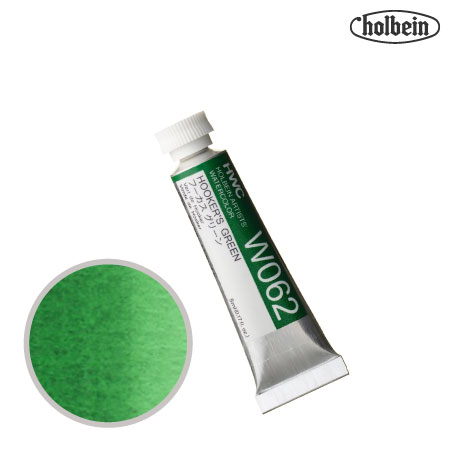 HWC-W062　透明水彩　フーカスグリーン　5ml　　